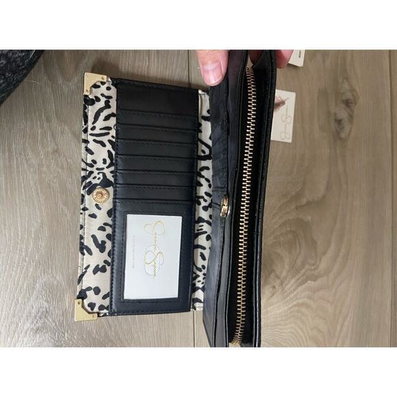 NWT Jessica Simpson Frankie Wallet in Black - Picture 7 of 12